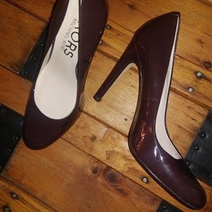 KORS Brown Patent Stilettos